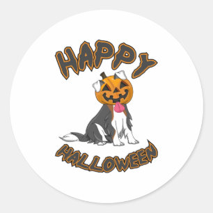 Dog Halloween T ShirtHappy Halloween Dog T Shirt Classic Round Sticker