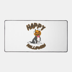 Dog Halloween T ShirtHappy Halloween Dog T Shirt Desk Mat