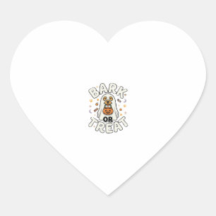 Dog Halloween Treat Squad Heart Sticker