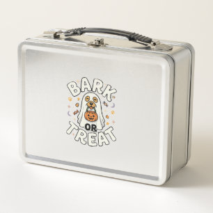 Dog Halloween Treat Squad Metal Lunch Box