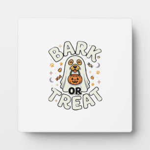 Dog Halloween Treat Squad Plaque