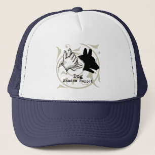 Dog Hand Puppet Shadow Games Vintage Trucker Hat