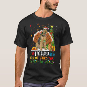 Dog Happy Airedale Terrier Dog Hellothanksmas T-Shirt