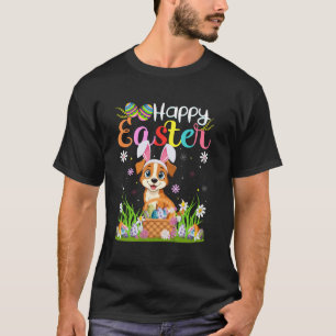 Dog Happy Easter Egg Hunt Bunny Ear Dog Easter T-Shirt