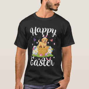 Dog Happy Easter Egg Hunt Bunny Ear Puppy Dog East T-Shirt