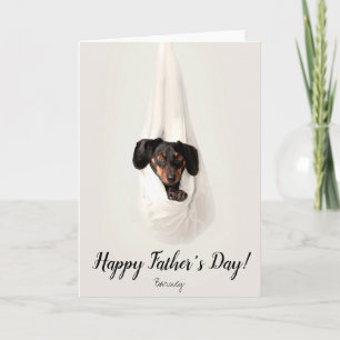 Dog Happy Father's Day  Custom Photo Card