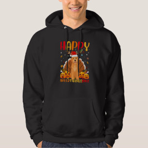 Dog  Happy Goldendoodle Dog Hellothanksmas Hoodie