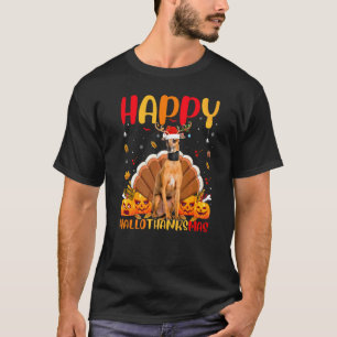 Dog Happy Italian Greyhound Dog Hellothanksmas T-Shirt