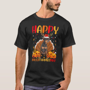 Dog Happy Miniature Pinscher Dog Hellothanksmas T-Shirt