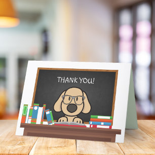 Dog Happy Teacher's Day Thank you Card