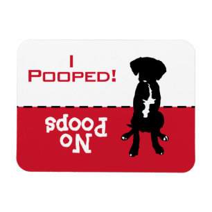 Dog Has To Go Potty Poop Magnet, Great Dane Lab Magnet