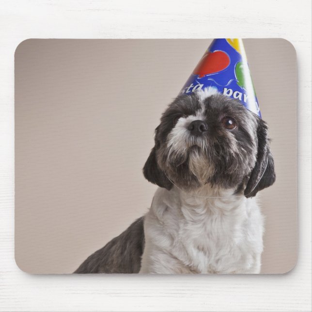Dog having birthday mouse pad (Front)