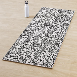 Dog Head Pattern Yoga Mat