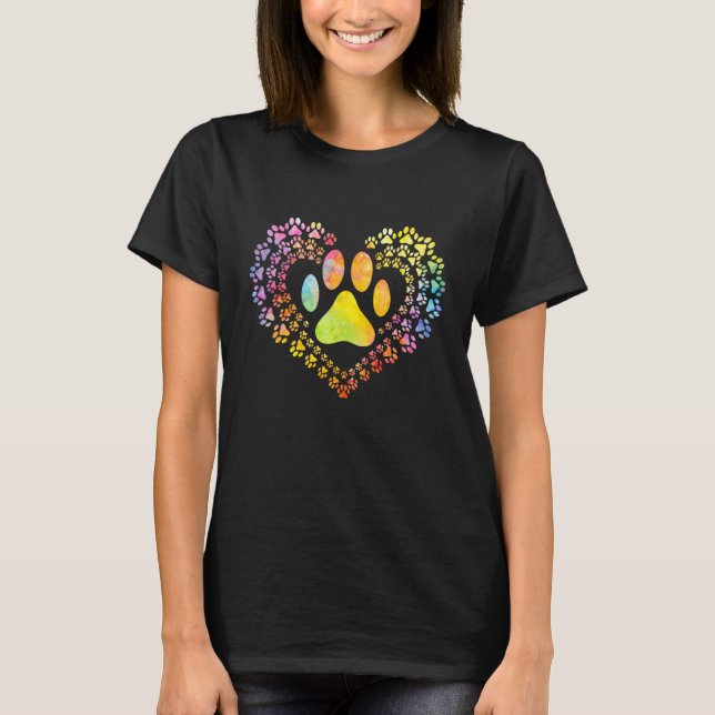 Dog Heartbea Love Pugs Women's Girls Dog T-Shirt (Front)