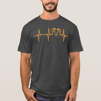 Dog Heartbeat Dog Lover Dog Puppy Heartbeat Dog bo T-Shirt