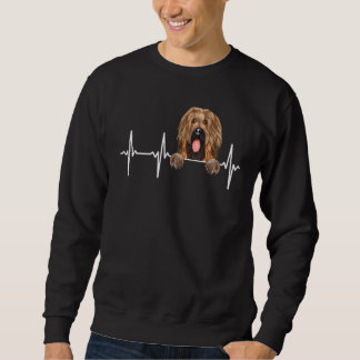 Dog Heartbeat For Briard Sweatshirt
