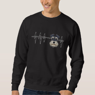 Dog Heartbeat I Miniature Schnauzer Sweatshirt