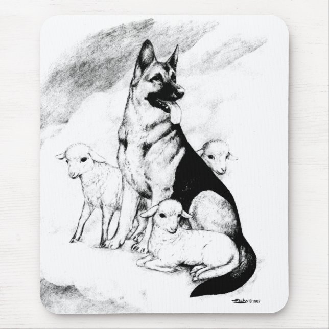 Dog Heaven Mouse Pad (Front)