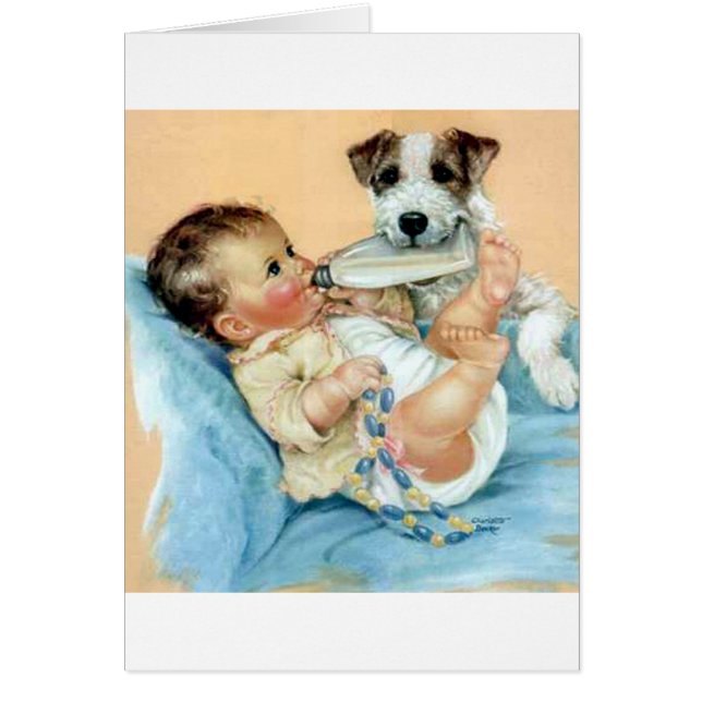 dog helping baby (Front)