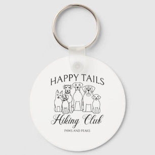 Dog Hiking Adventure Club Mountain Outdoors Men Wo Key Ring