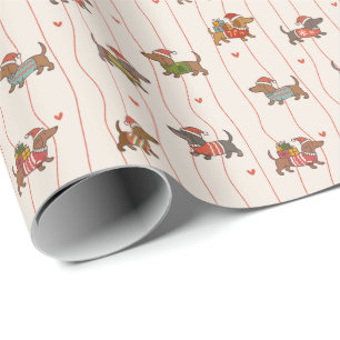 Dog Holiday Christmas Wrapping Paper