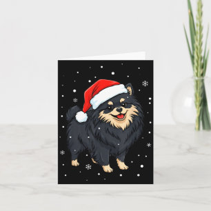 Dog Holiday Meranian Dog Santa Illustration - Fluf Card