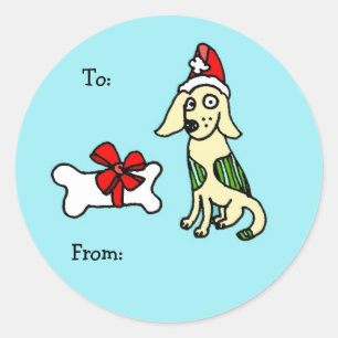 Dog Holiday Sticker