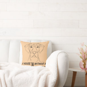 Dog Home Throw Pillow