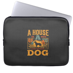 Dog Home Vintage House Laptop Sleeve