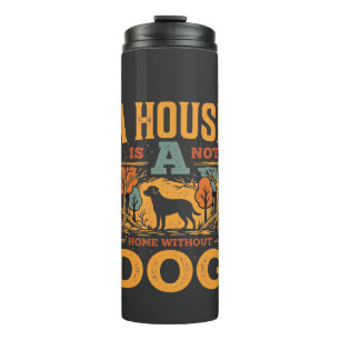 Dog Home Vintage House Thermal Tumbler