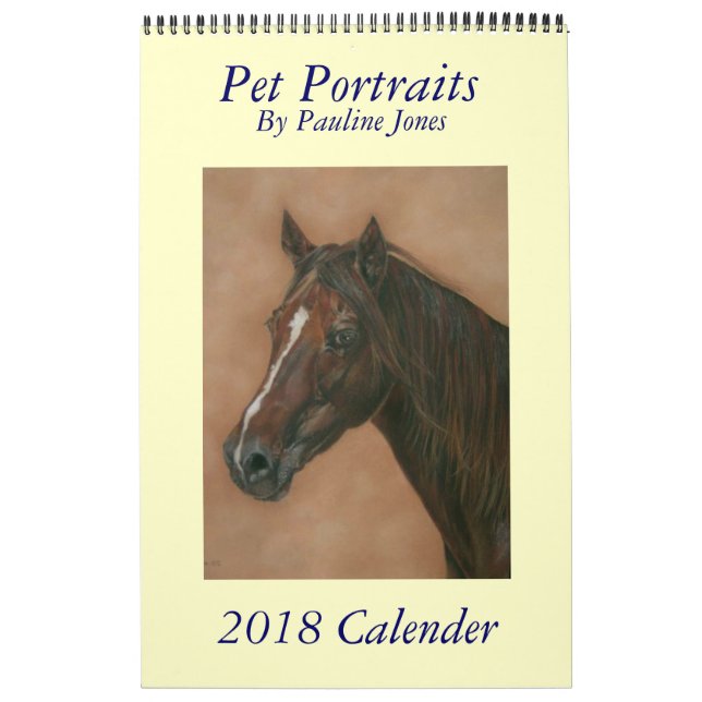 dog horse and donkey pet portrait 2017 equine calendar (Cover)