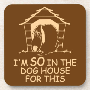 DOG HOUSE custom colour coaster