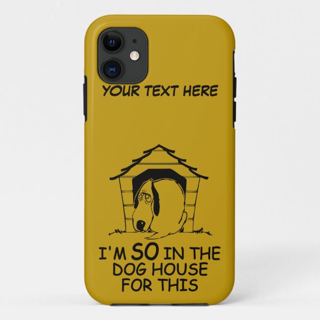DOG HOUSE custom colour iPhone case (Back)