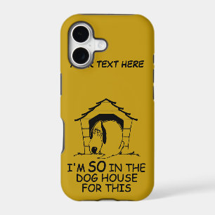 DOG HOUSE custom colour iPhone case