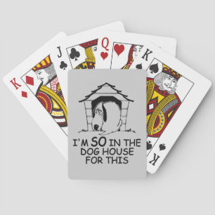 DOG HOUSE custom colour playing cards