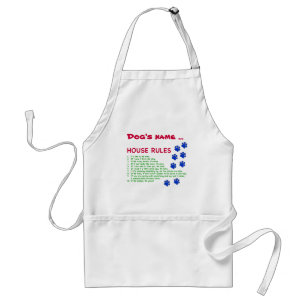 Dog House Rules - rules to live by Standard Apron