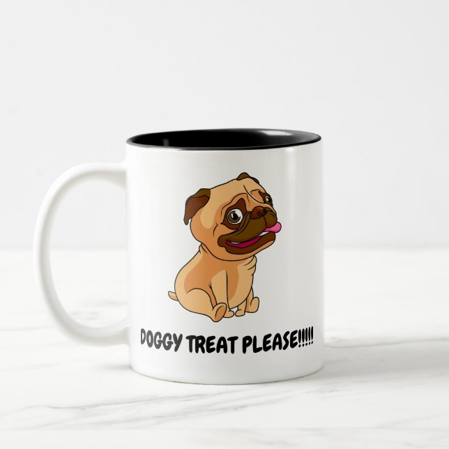 DOG HUNGER Two-Tone COFFEE MUG (Left)