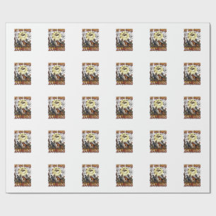 Dog Hunts Zombies Halloween German Shepherd Moon_1 Wrapping Paper