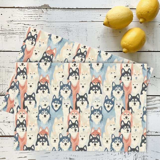 Dog Husky pattern Tissue Paper (Creator Uploaded)