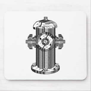 Dog Hydrant Mouse Pad