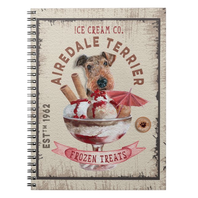 Dog Ice-cream  Notebook (Front)