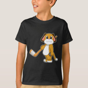 Dog Ice hockey Ice hockey stick T-Shirt