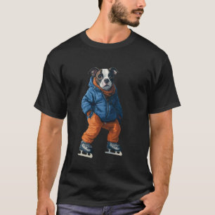 Dog Ice Skating T-Shirt