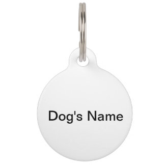 Dog ID Tag - Two sided - name, phone, address
