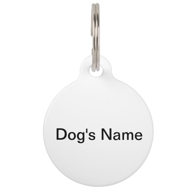 Dog ID Tag - Two sided - name, phone, address (Front)
