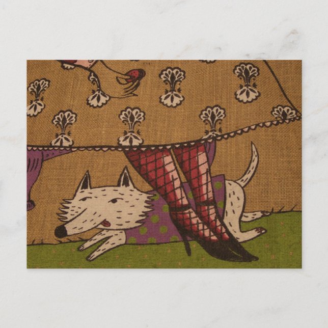 Dog Illustration Postcard (Front)