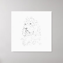 Dog Illustration, Wall Art Cockapoo