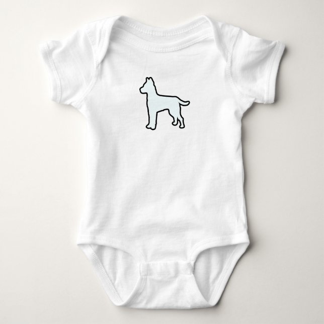 Dog Image  Baby Bodysuit (Front)