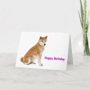Dog image for Birthday greeting card