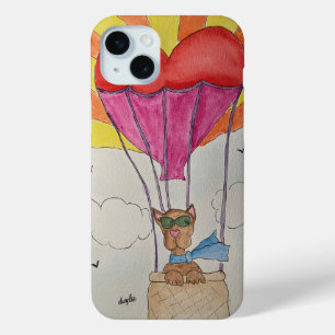 Dog in a Balloon iPhone 15 Mini Case